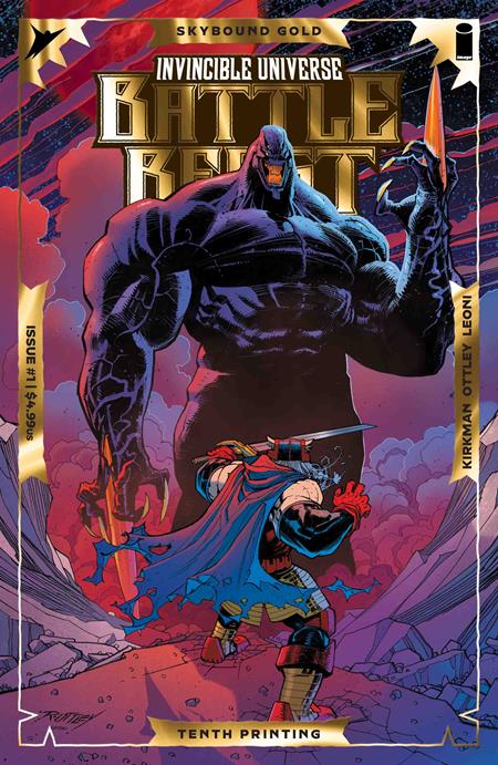 INVINCIBLE UNIVERSE BATTLE BEAST #1 10TH PTG CVR B RYAN OTTLEY & ANNALISA LEONI EMBOSS & GOLD FOIL - PREORDER (FOC 14/9/26) DUE IN STORE 14/10/26