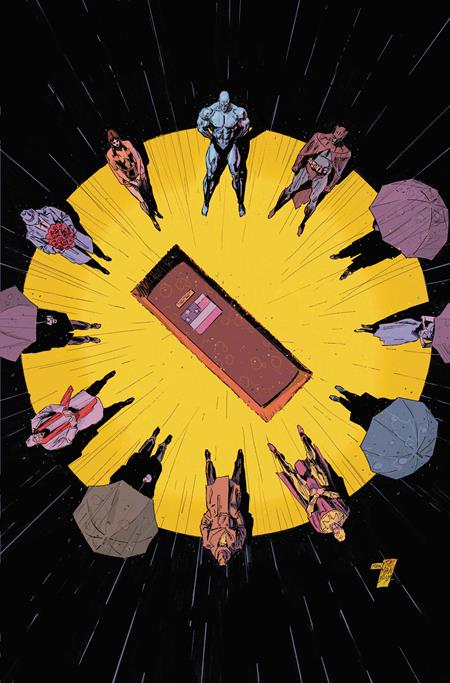 JUSTICE LEAGUE UNLIMITED #25 CVR F CLAY MANN WATCHMEN 40TH ANNIVERSARY CARD STOCK VAR - PREORDER (FOC 2/11/26) DUE IN STORE 25/11/26