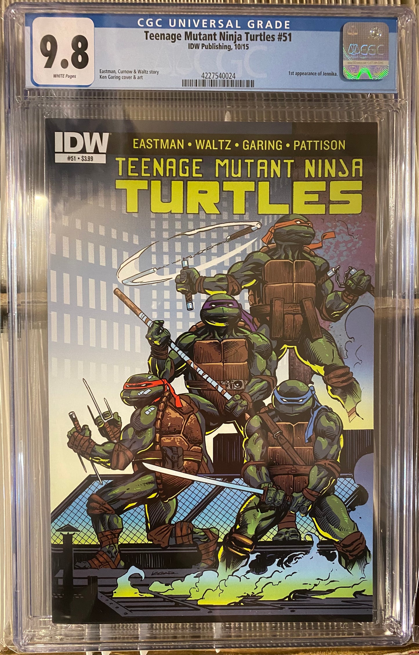 TEENAGE MUTANT NINJA TURTLES #51 CGC 9.8