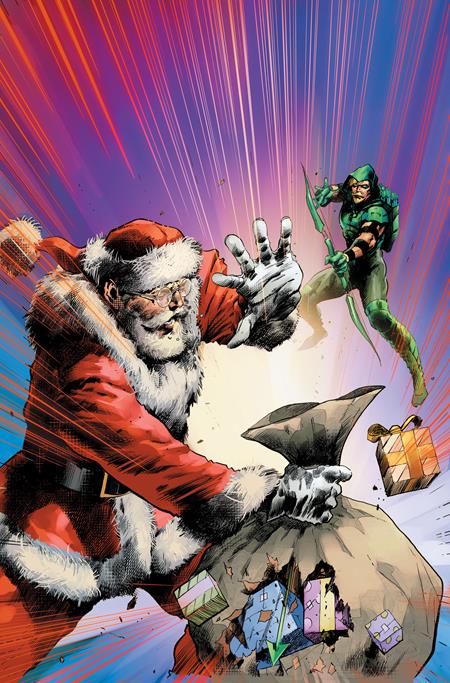 GREEN ARROW #7 (OF 12) CVR C TREVOR HARSINE SANTA CARD STOCK VAR