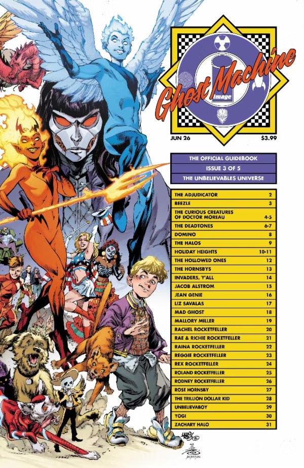 Ghost Machine The Official Guidebook #3 Cover C Ivan Reis Variant - PREORDER (FOC 11/5/26) DUE IN STORE 3/6/26