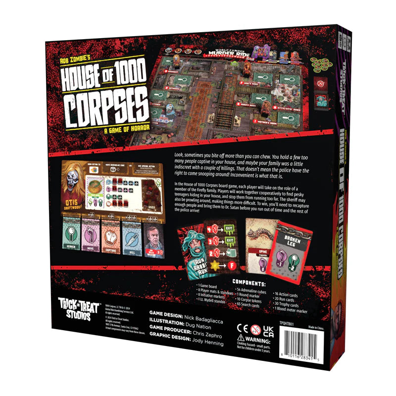 House of 1000 Corpses Board Game - Presale Due 15/3/25