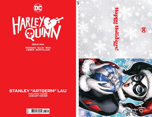 HARLEY QUINN #34 CVR C STANLEY ARTGERM LAU DC HOLIDAY CARD SPECIAL EDITION VAR - PREORDER 28/11/23