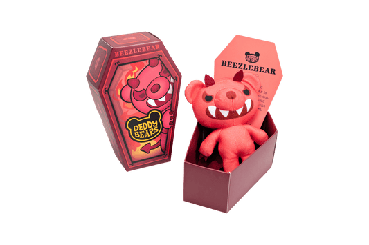 Beelzebear Deddy Bear Plush in Coffin 14cm