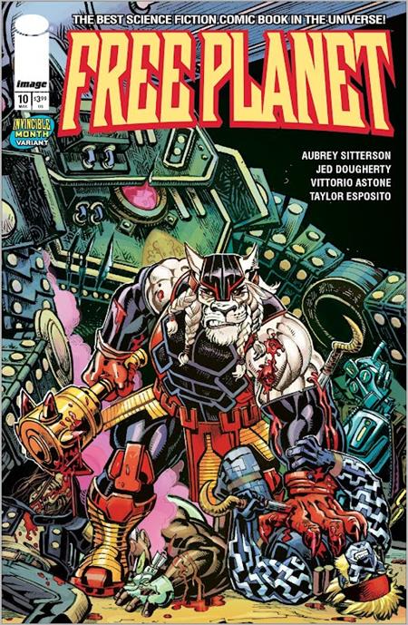 FREE PLANET #10 CVR C JED DOUGHERTY INVINCIBLE TEAM UP VAR - DUE 11/3/26