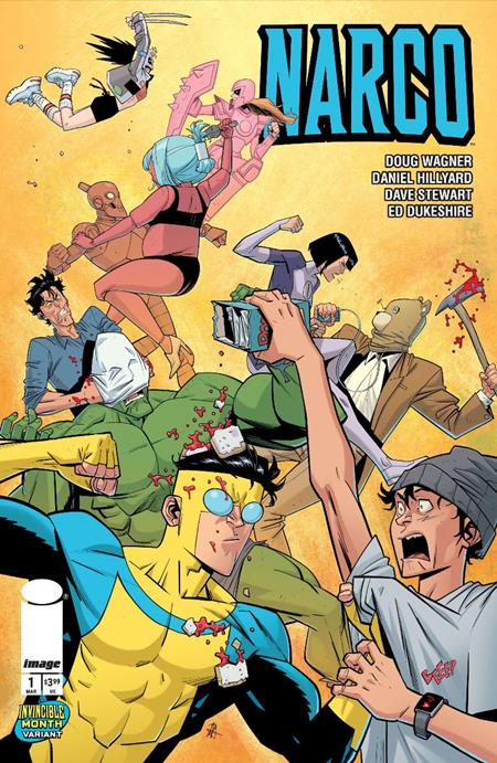 NARCO #1 (OF 5) CVR D DANIEL HILLYARD & DAVE STEWART INVINCIBLE TEAM UP VAR - DUE 4/3/26