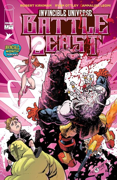 INVINCIBLE UNIVERSE BATTLE BEAST #7 CVR H RYAN OTTLEY & ANNALISA LEONI INVINCIBLE TEAM UP VAR - DUE 18/3/26