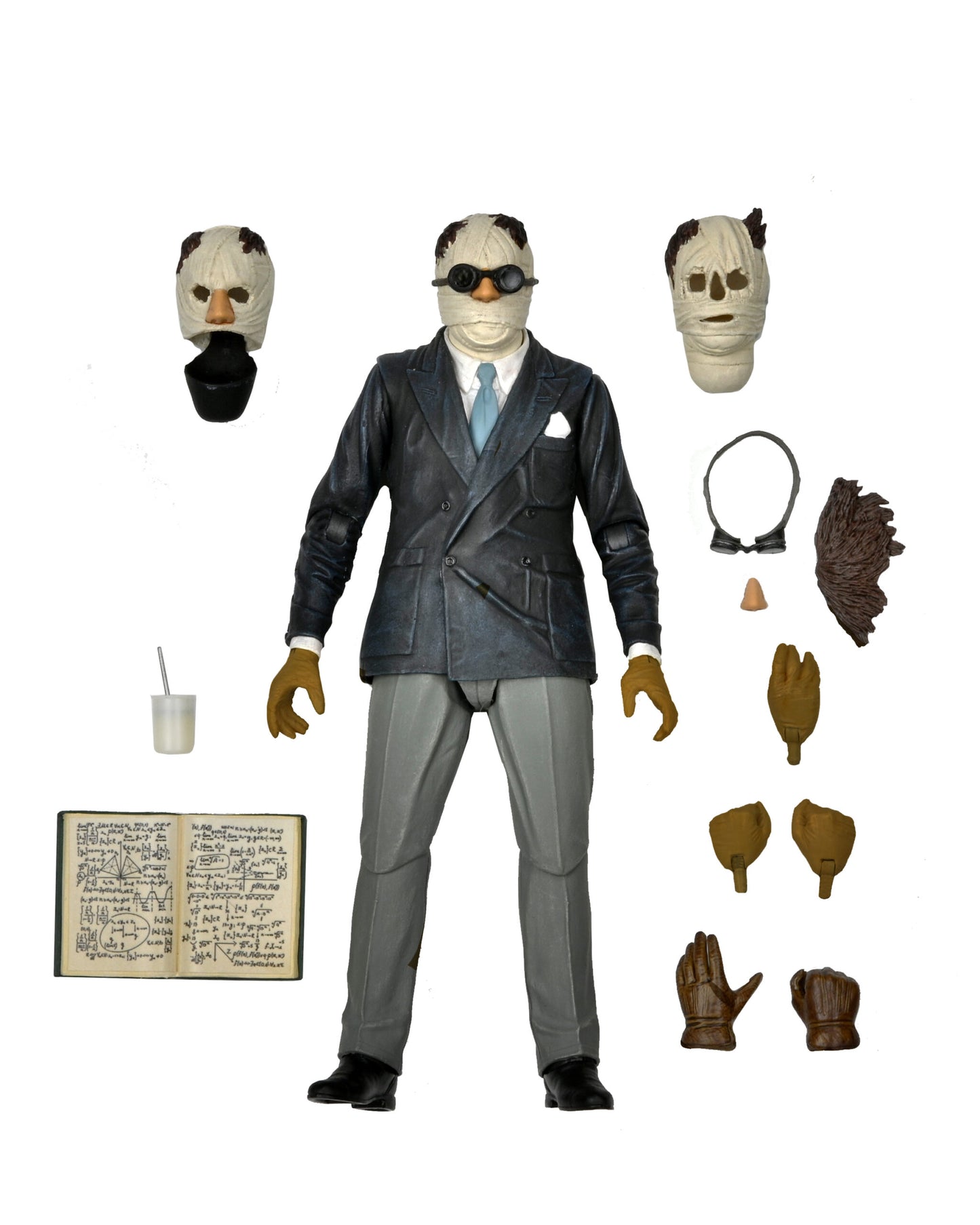 Universal Monsters 7″ Scale Action Figure – Ultimate Invisible Man (COLOUR)