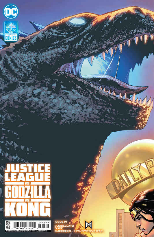 JUSTICE LEAGUE VS GODZILLA VS KONG #1 CHRISTIAN DUCE CONNECTING VAR - FINAL PRINTING - PREORDER 2/4/24