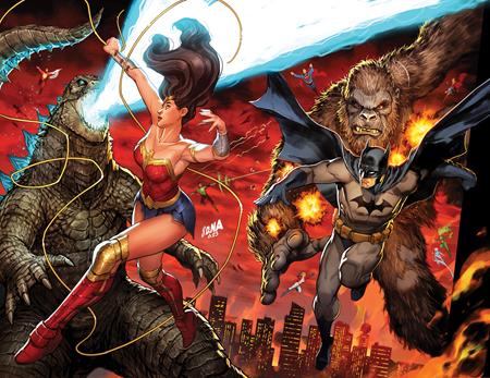 JUSTICE LEAGUE VS GODZILLA VS KONG #2 (OF 7) CVR B DAVID NAKAYAMA CONNECTING CARD STOCK VAR - PREORDER 21/11/23