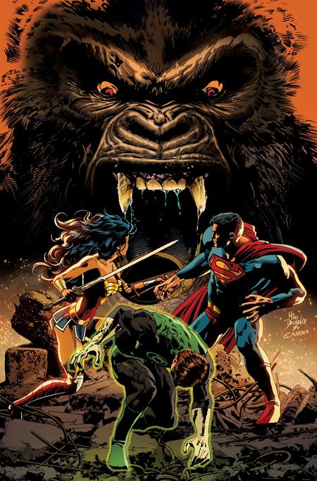 JUSTICE LEAGUE VS GODZILLA VS KONG #3 (OF 7) CVR C MIKE DEODATO JR CARD STOCK VAR - PREORDER 19/12/23