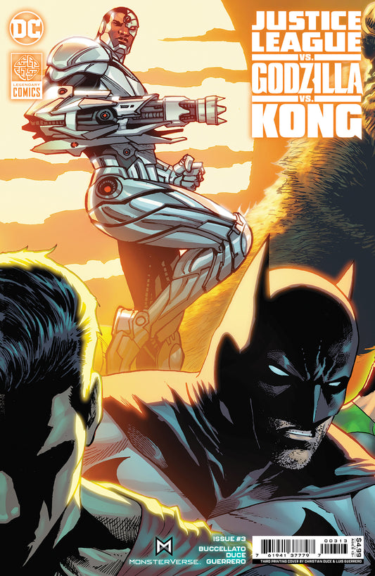 JUSTICE LEAGUE VS GODZILLA VS KONG #3 CHRISTIAN DUCE CONNECTING VAR - FINAL PRINTING - PREORDER 2/4/24