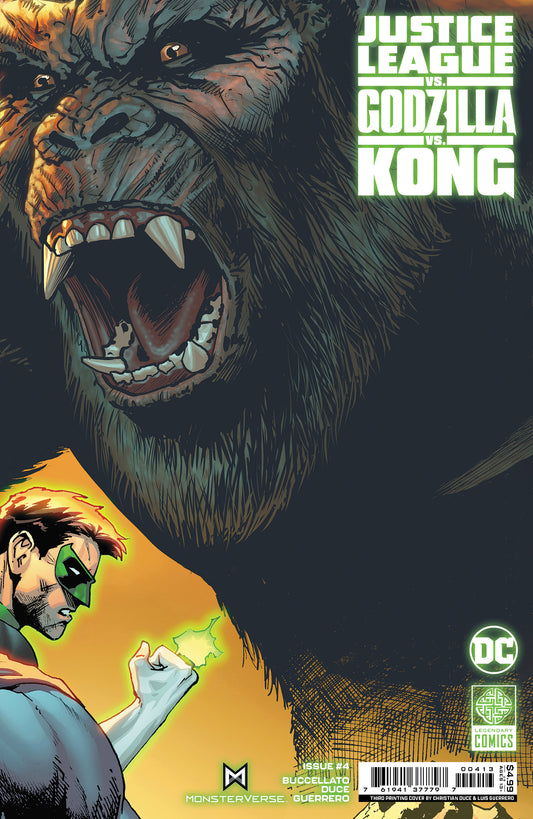 JUSTICE LEAGUE VS GODZILLA VS KONG #4 CHRISTIAN DUCE CONNECTING VAR - FINAL PRINTING - PREORDER 2/4/24