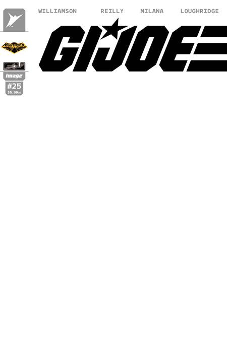 GI JOE #25 CVR H BLANK SKETCH NIGHT FORCE VAR - PREORDER (FOC 20/7/26) DUE IN STORE 19/8/26