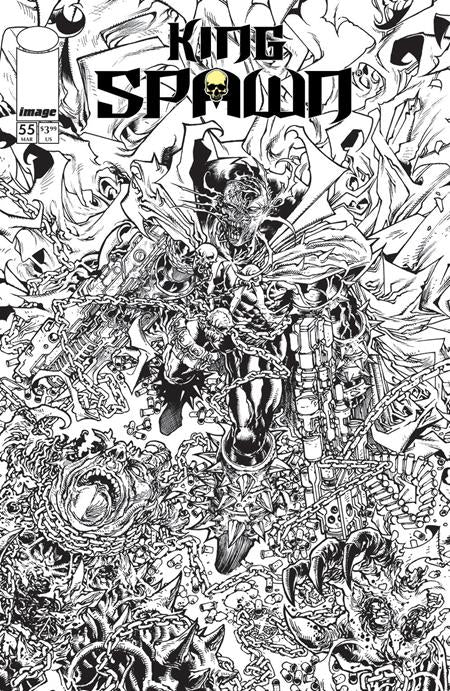 KING SPAWN #55 CVR B HARVEY TOLIBAO B&W VAR  - PREORDER (FOC 4/5/26) DUE IN STORE 27/5/26