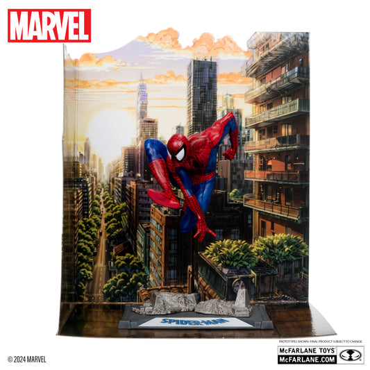 SPIDER-MAN 1:10TH SCALE POSED FIGURE WITH SCENE (SPIDER-MAN #6)