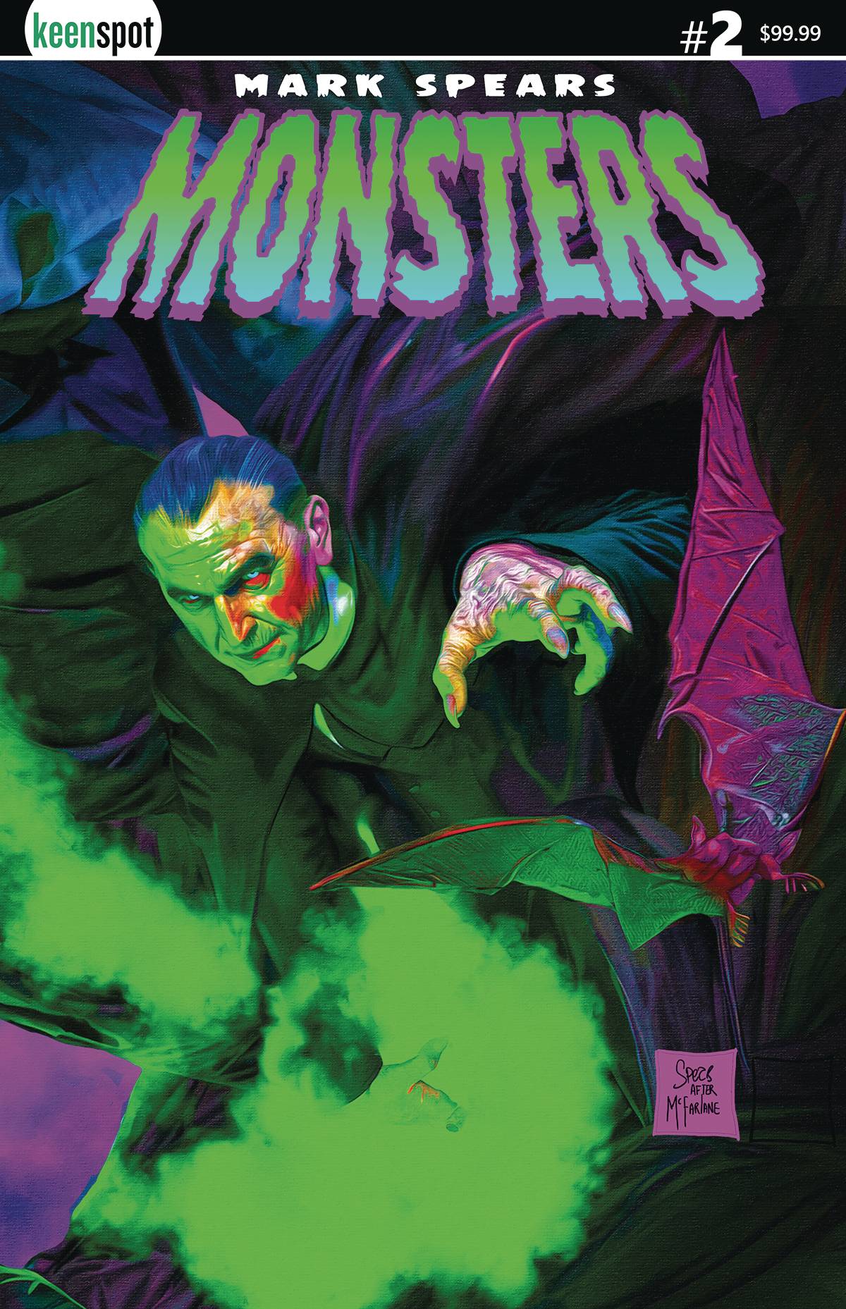 MARK SPEARS MONSTERS #2 CVR G METAL COVER - PREORDER