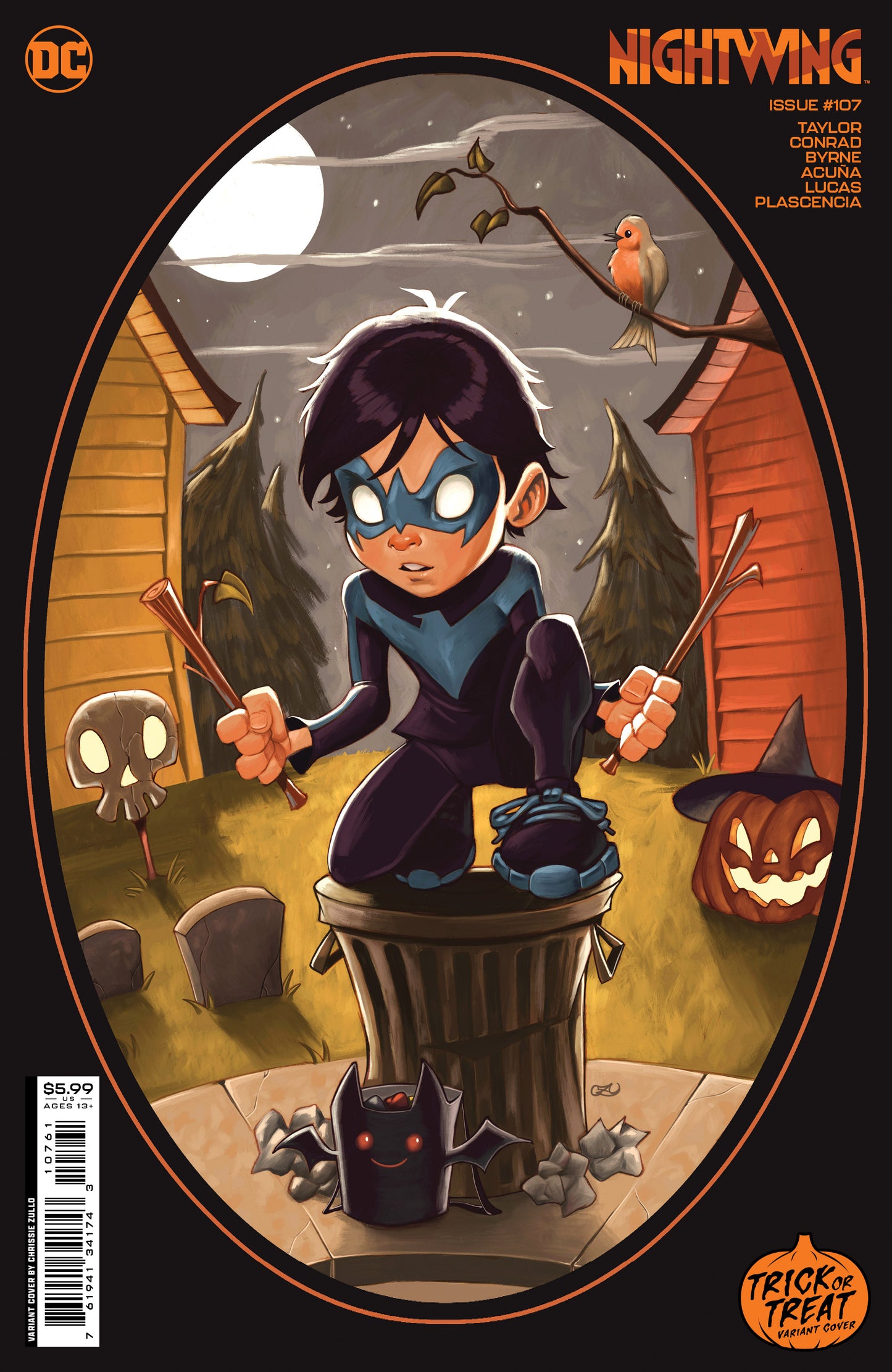 NIGHTWING #107 CVR F CHRISSIE ZULLO TRICK OR TREAT CARD STOCK VAR - PREORDER (17/10/23)