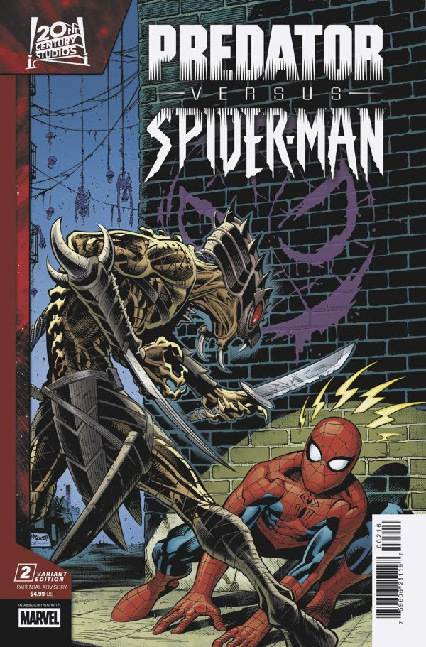 PREDATOR VS SPIDER-MAN #2 (OF 4) ED MCGUINESS 1:25 VAR
