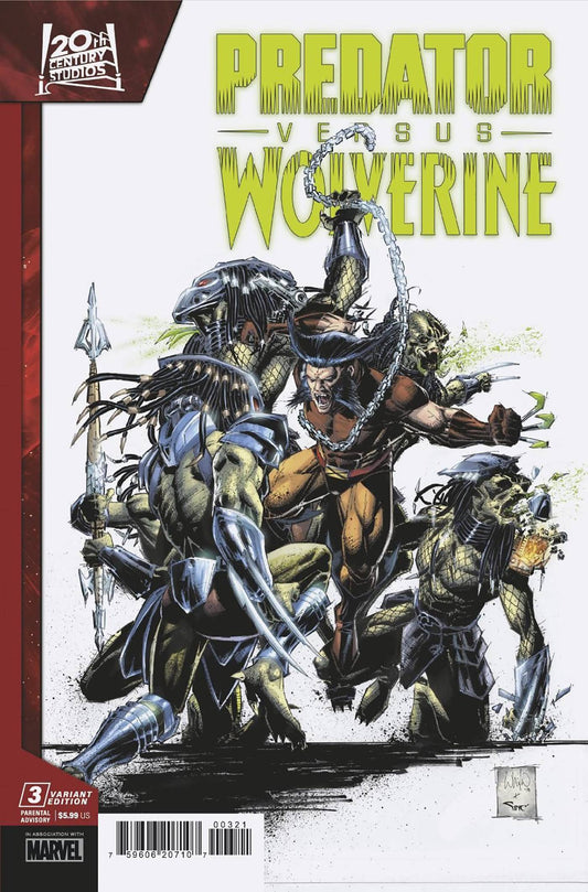 PREDATOR VS WOLVERINE #3 WHILCE POTRACIO VAR