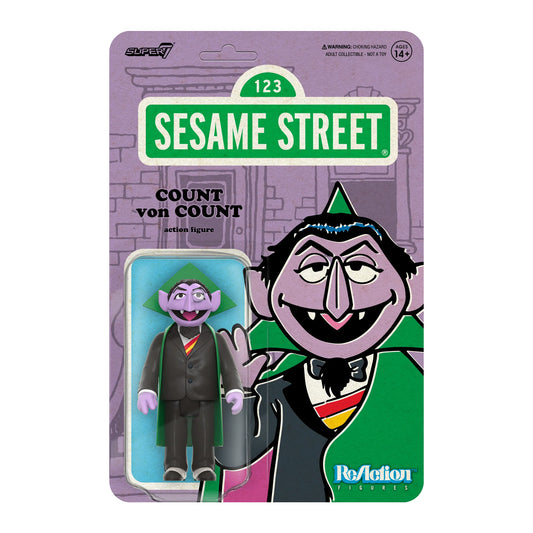 SESAME STREET SERIES 1 REACTION FIGURE COUNT VON COUNT