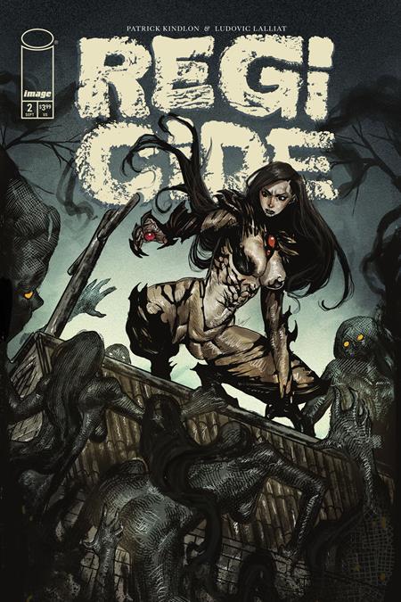 REGICIDE #2 (OF 4) CVR E AKILA GABRIEL WITCHBLADE TEAM UP VAR (MR) - PREORDER (FOC 24/8/26) DUE IN STORE 26/9/26