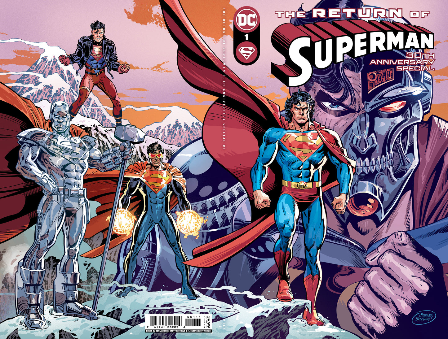 RETURN OF SUPERMAN 30TH ANNIVERSARY SPECIAL #1 (ONE SHOT) CVR A DAN JURGENS WRAPAROUND - PREORDER 31/10/23