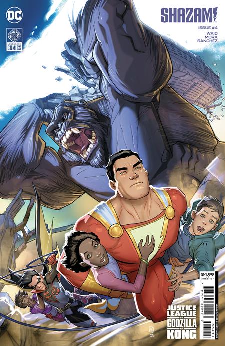 SHAZAM #4 CVR G PETE WOODS CONNECTING JUSTICE LEAGUE VS GODZILLA VS KONG CARD STOCK VAR