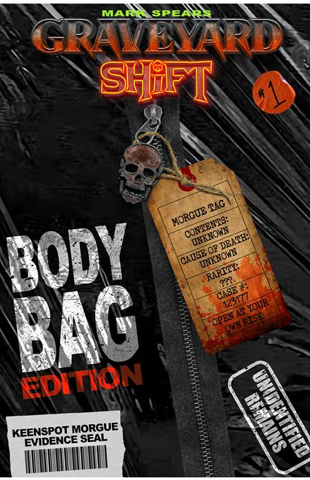 MARK SPEARS GRAVEYARD SHIFT #1 CVR D MARK SPEARS BODY BAG EDITION BLIND BAG WITH BONUS TRADING CARD VAR - PREORDER (FOC 10/8/26) DUE IN STORE 14/10/26