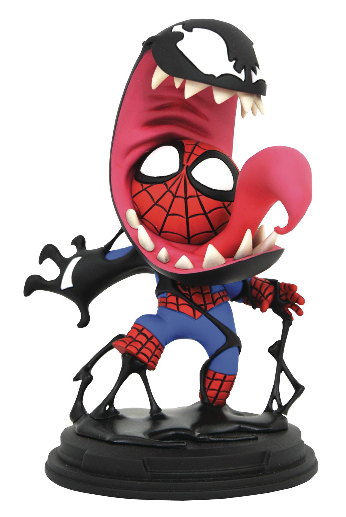 MARVEL ANIMATED STYLE SPIDER-MAN VS VENOM STATUE