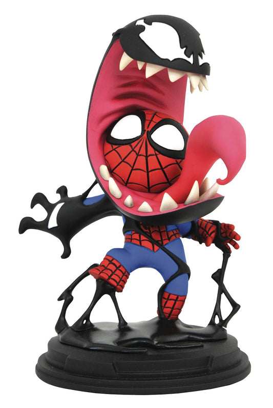 MARVEL ANIMATED STYLE SPIDER-MAN VS VENOM STATUE