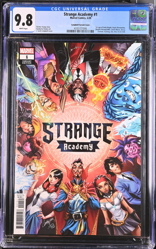 STRANGE ACADEMY #1 J SCOTT CAMPBELL VAR CGC 9.8