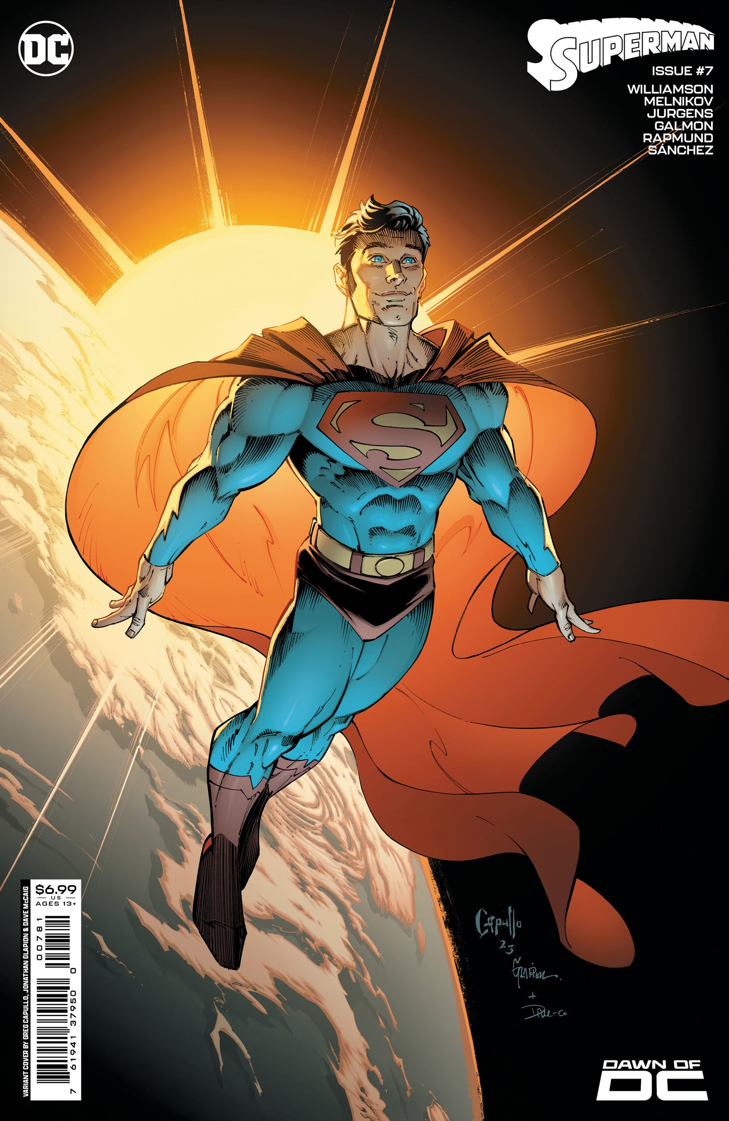 SUPERMAN #7 CVR F GREG CAPULLO & JONATHAN GLAPION CARD STOCK VAR (#850) - PREORDER (17/10/23)