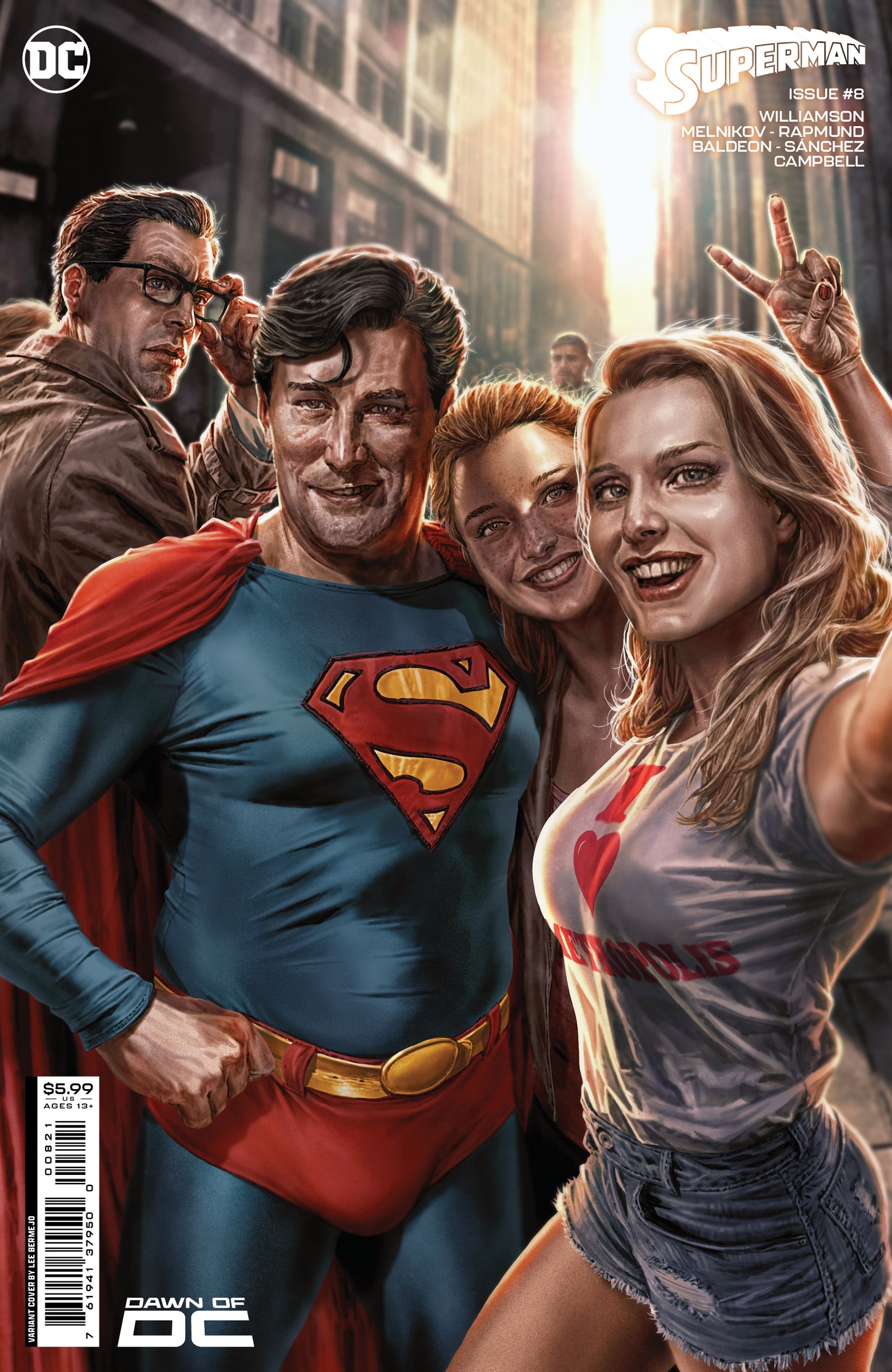 SUPERMAN #8 CVR B LEE BERMEJO CARD STOCK VAR