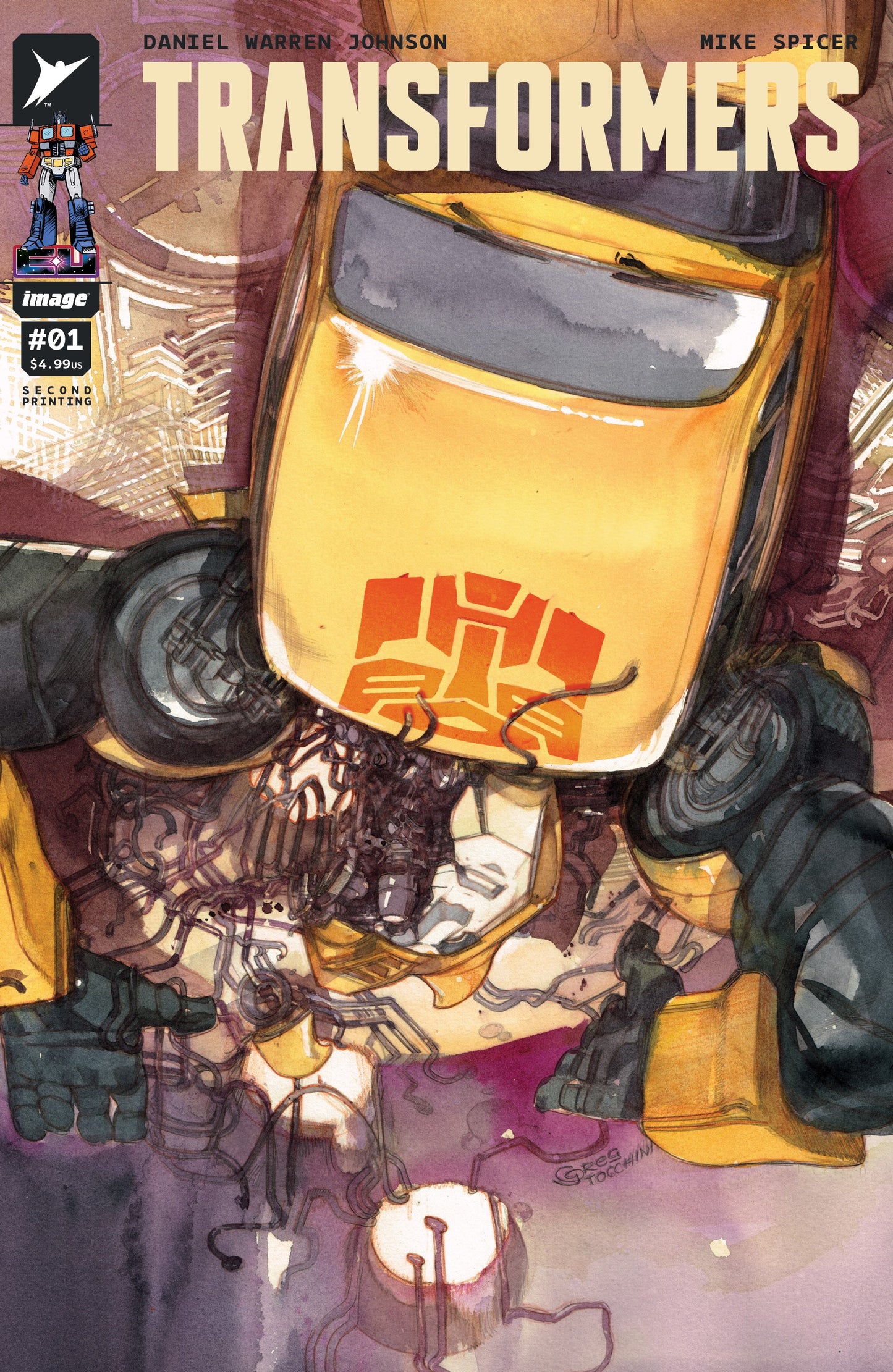 TRANSFORMERS #1 CVR E GREG TOCCHINI Second Printing