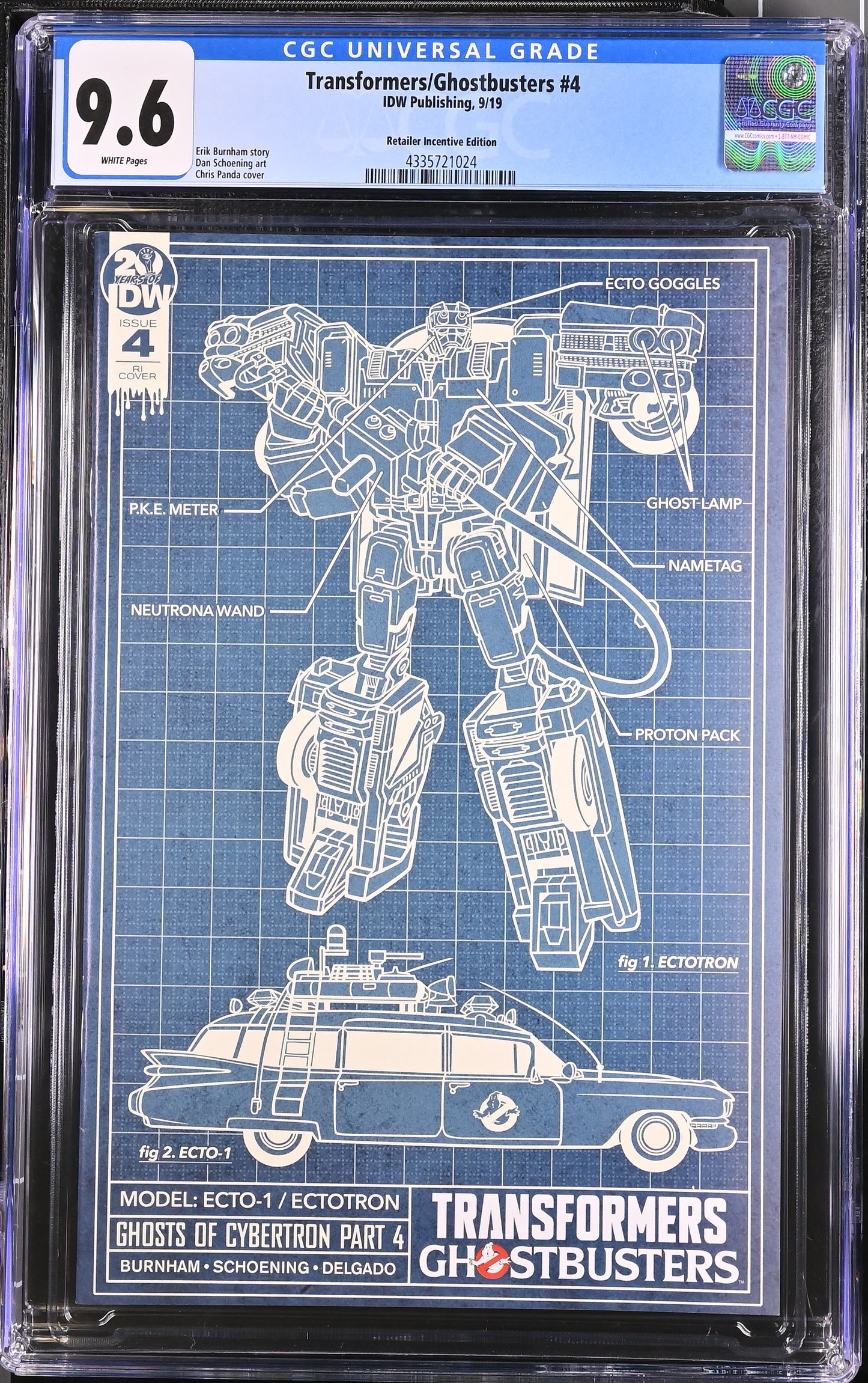 TRANSFORMERS/ GHOSTBUSTERS #4 CGC 9.6