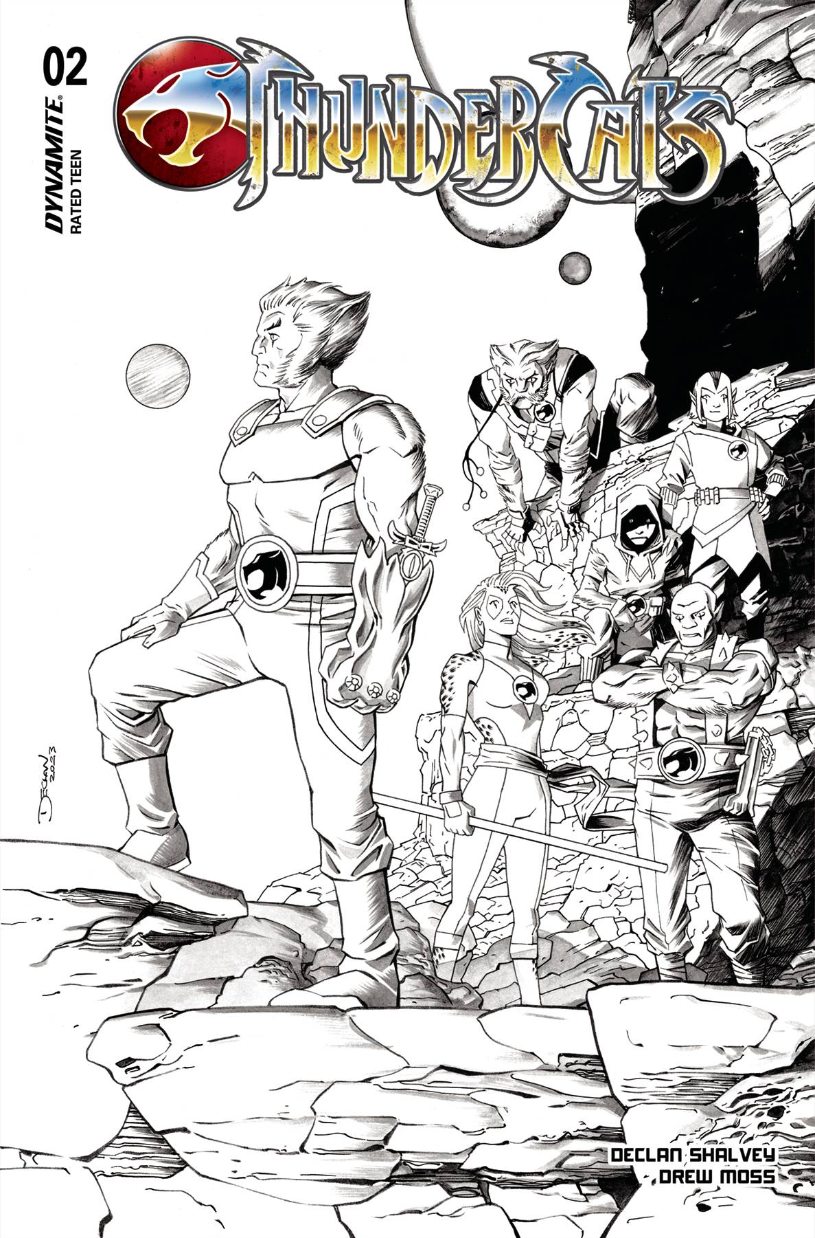 THUNDERCATS #2 CVR L 15 COPY INCV SHALVEY LINE ART - PREORDER 13/3/24