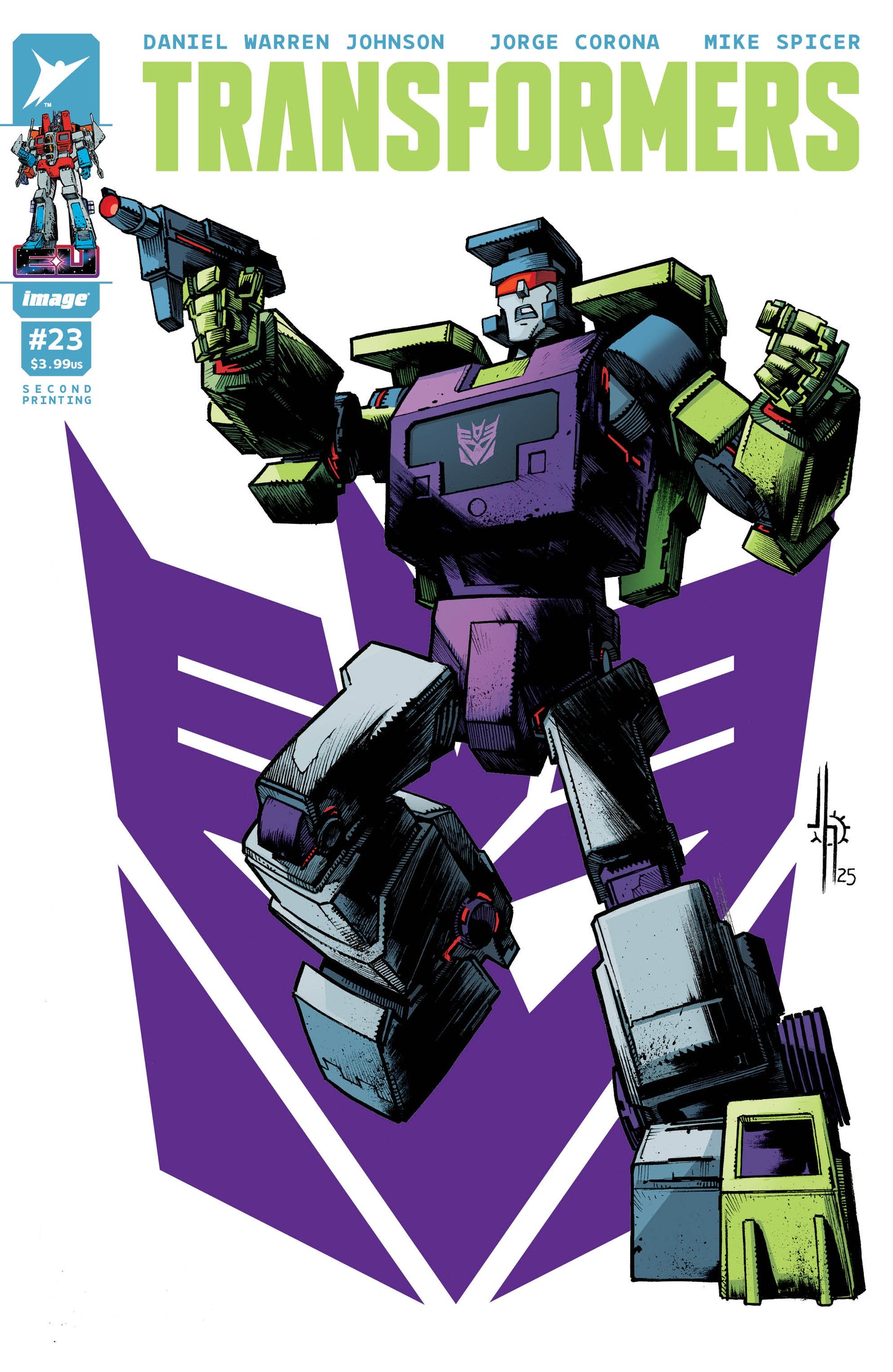 TRANSFORMERS #23 2ND PTG CVR A JASON HOWARD DECEPTICON - DUE 18/3/26