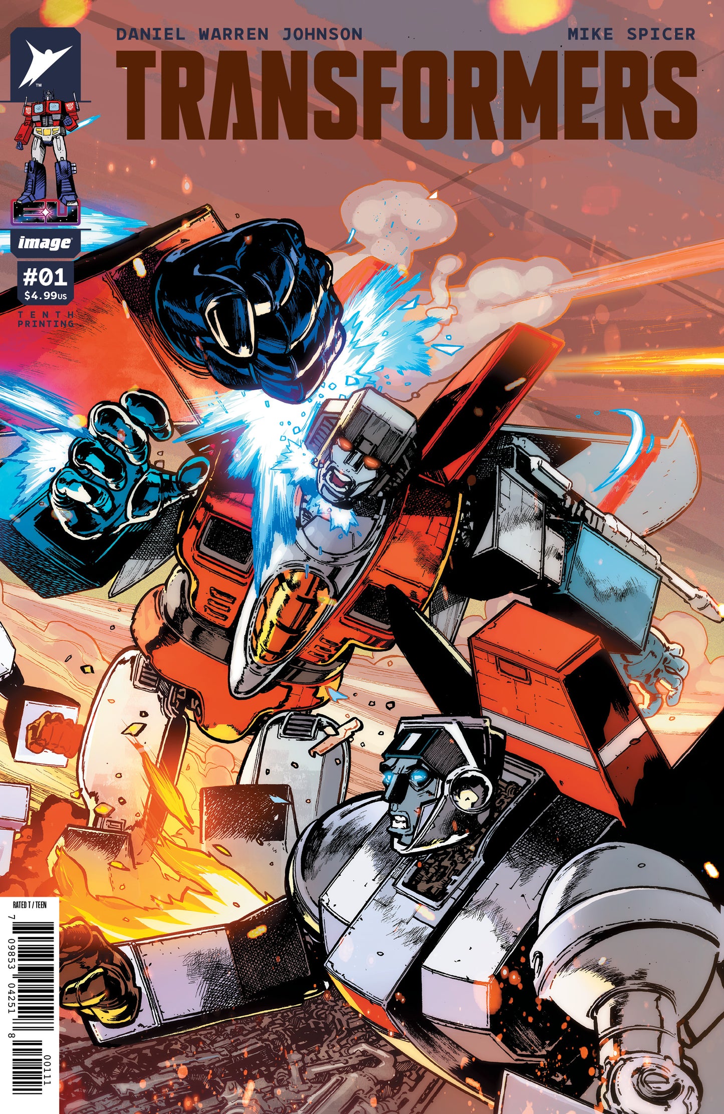 TRANSFORMERS #1 10TH PTG CVR I ANDREI BRESSAN & ADRIANO LUCAS STARSCREAM CONNECTING VAR - PREORDER