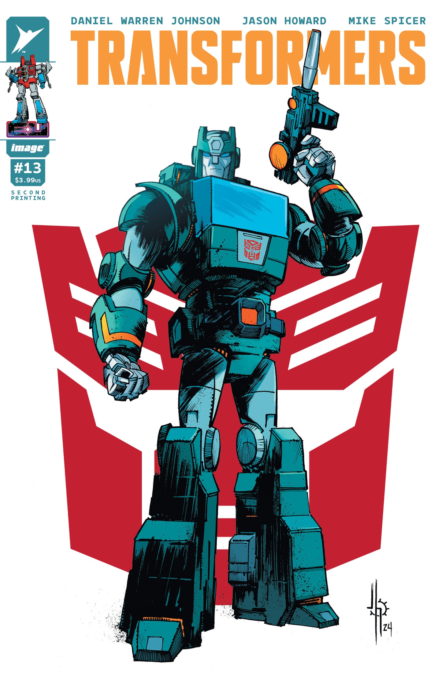 TRANSFORMERS #13 2ND PTG CVR A JASON HOWARD AUTOBOT VAR - PREORDER