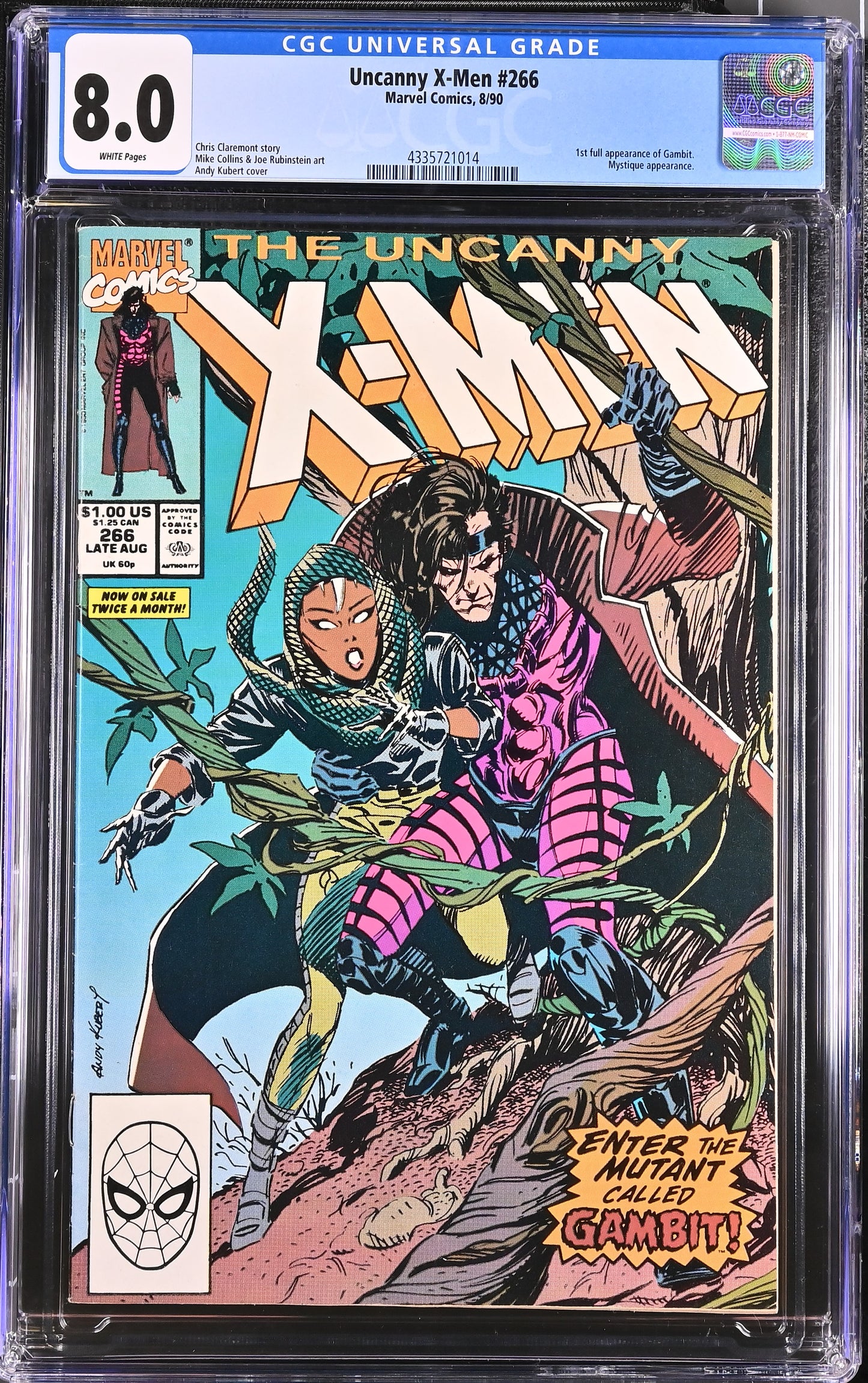 UNCANNY X-MEN #266 CGC 8.0