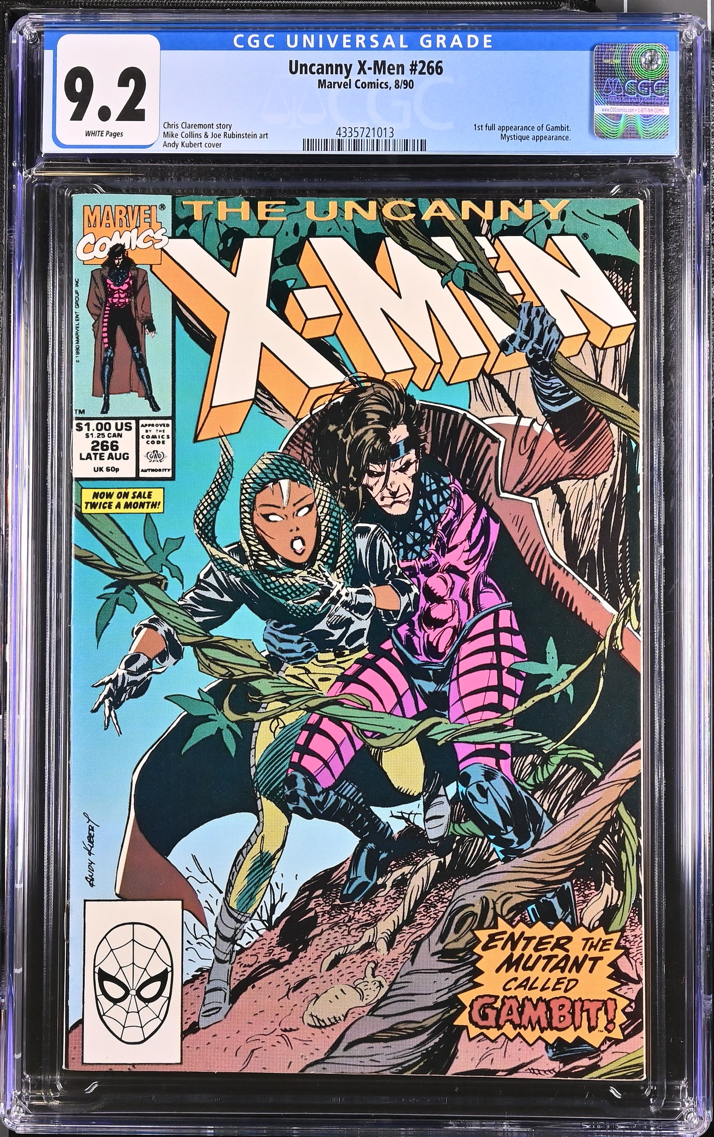 UNCANNY X-MEN #266 CGC 9.2