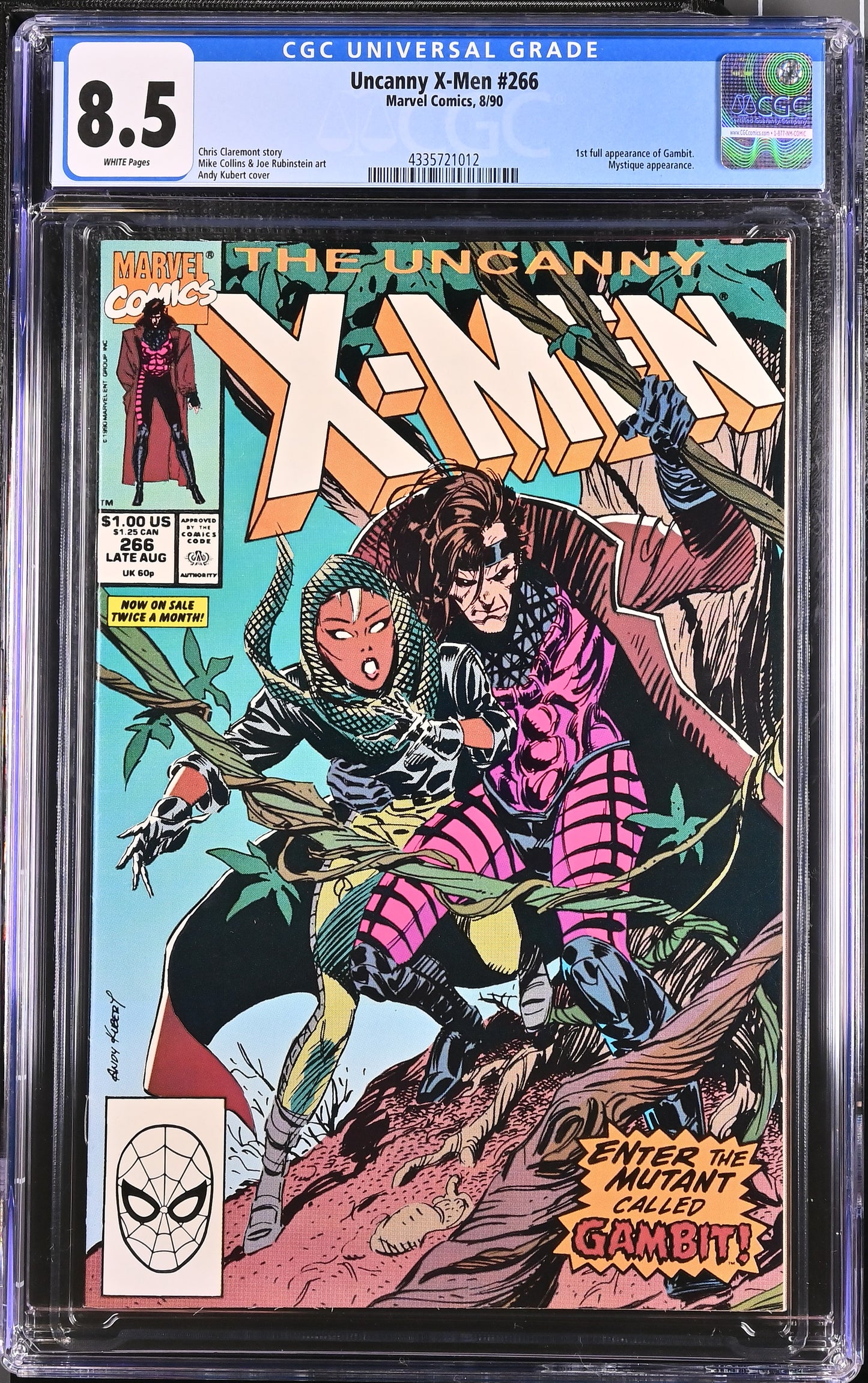 UNCANNY X-MEN #266 CGC 8.5