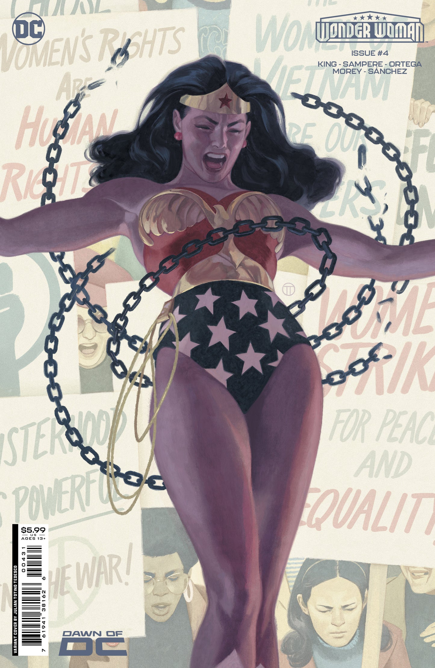 PREORDER 19/12/23 WONDER WOMAN #2 CVR C JULIAN TOTINO TEDESCO CARD STOCK VAR