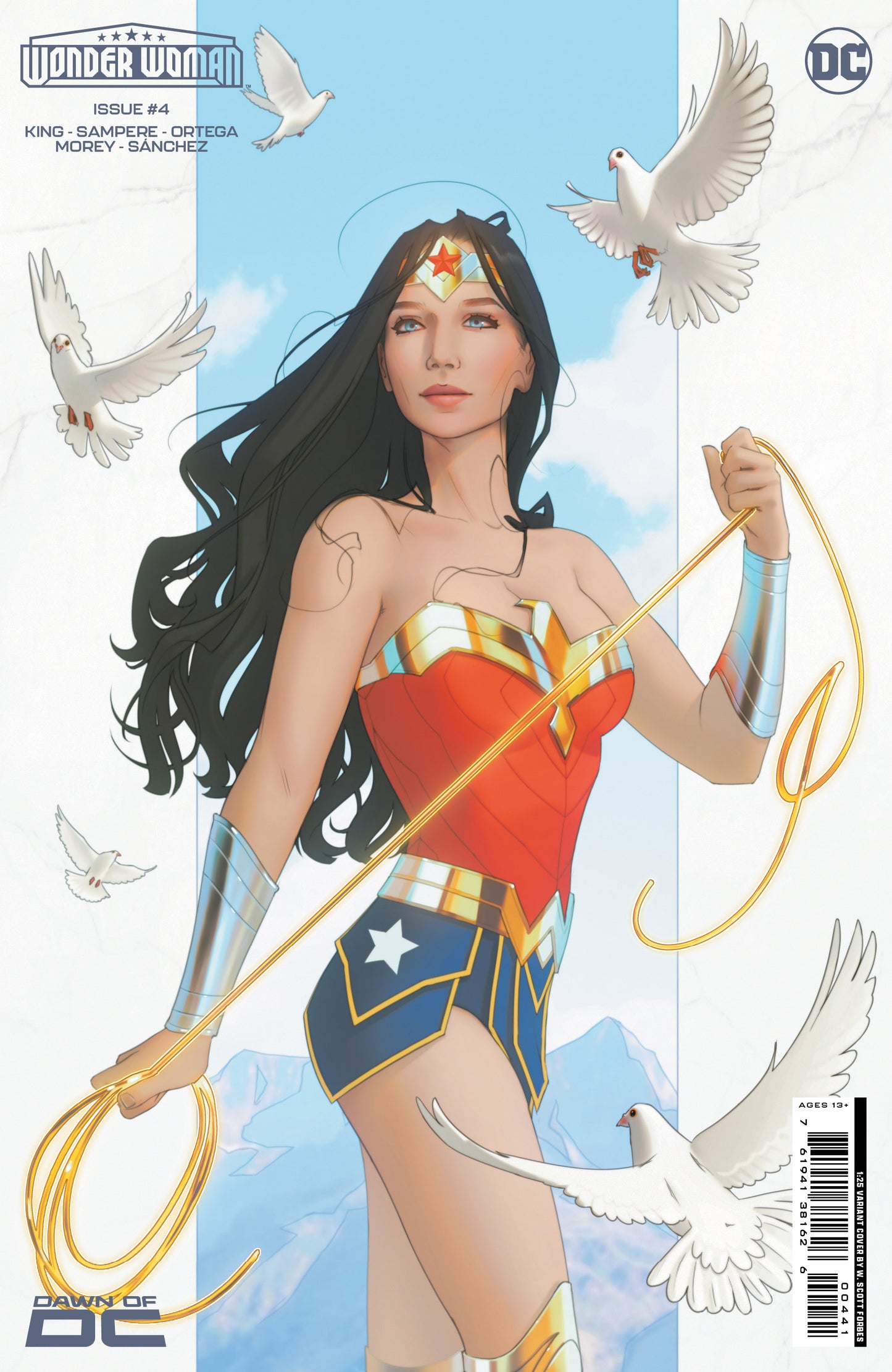 PREORDER 19/12/23 WONDER WOMAN #2 CVR E INC 1:25 W SCOTT FORBES CARD STOCK VAR