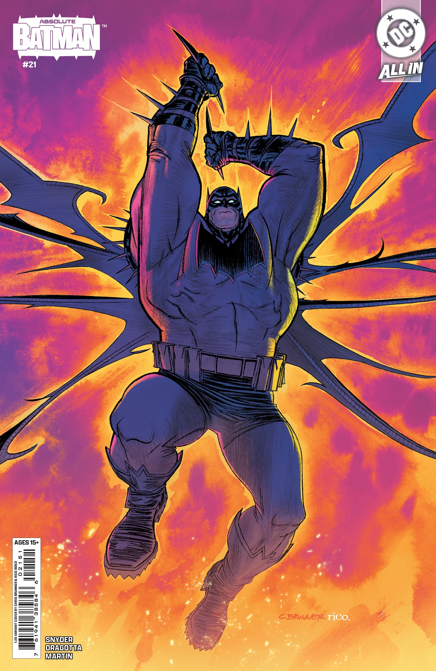 ABSOLUTE BATMAN #21 CVR E INC 1:25 CHRIS BRUNNER CARD STOCK VAR - PREORDER - (FOC 18/5/26) DUE IN STORE 10/6/26