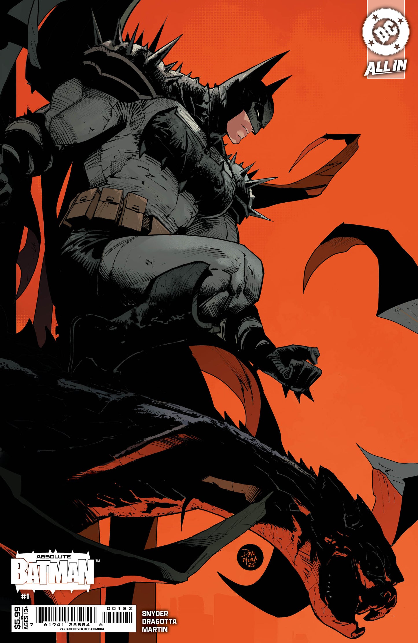 ABSOLUTE BATMAN #1 6TH PTG CVR B DAN MORA CONNECTING CARD STOCK VAR
