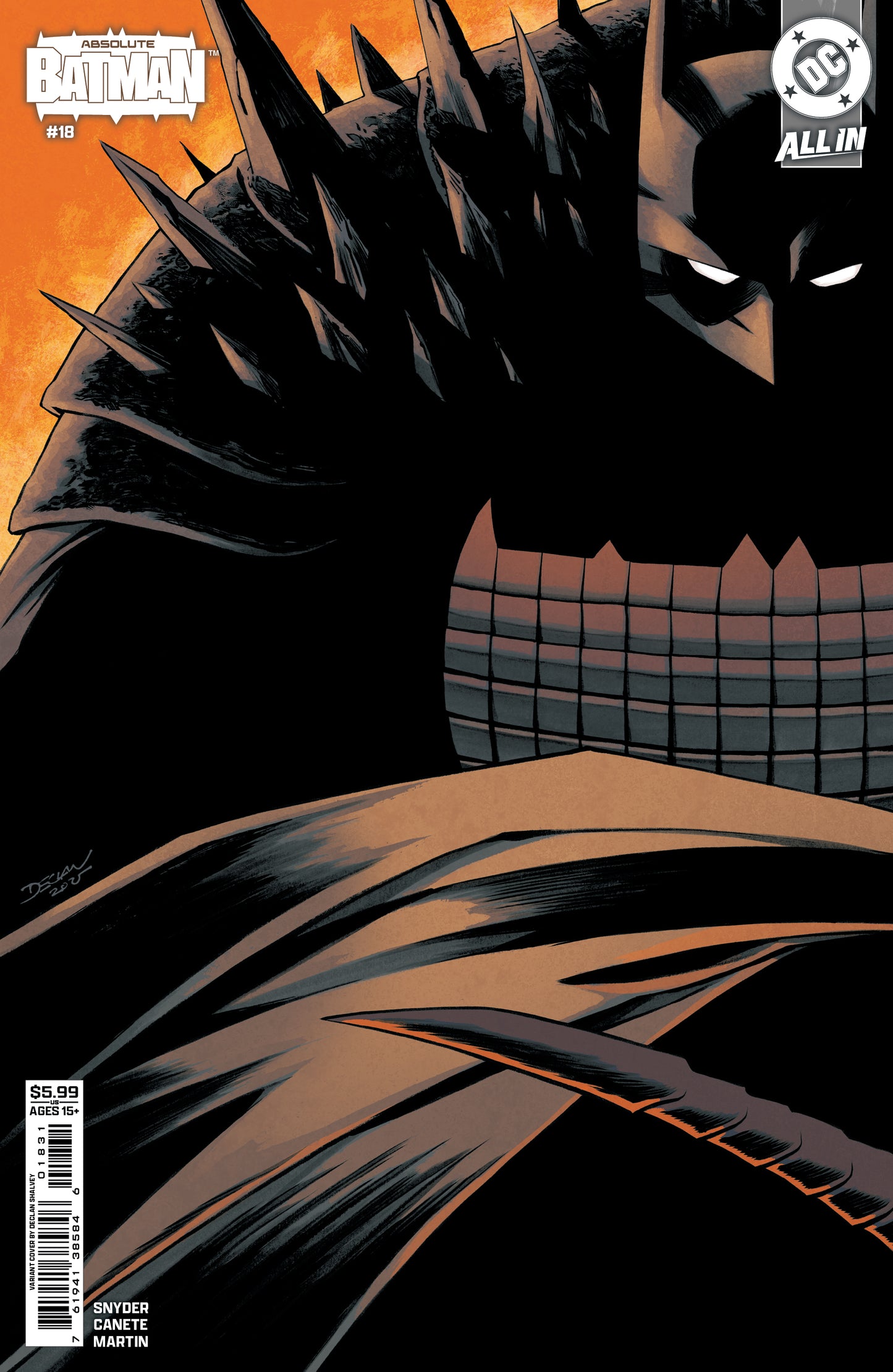 ABSOLUTE BATMAN #18 CVR C DECLAN SHALVEY CARD STOCK VAR -  DUE 11/2/26