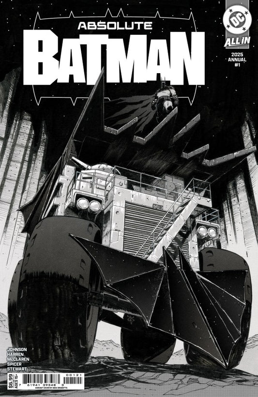 Absolute Batman 2025 Annual #1 Cover B Nick Dragotta Black & White Variant - DUE 29/10/25