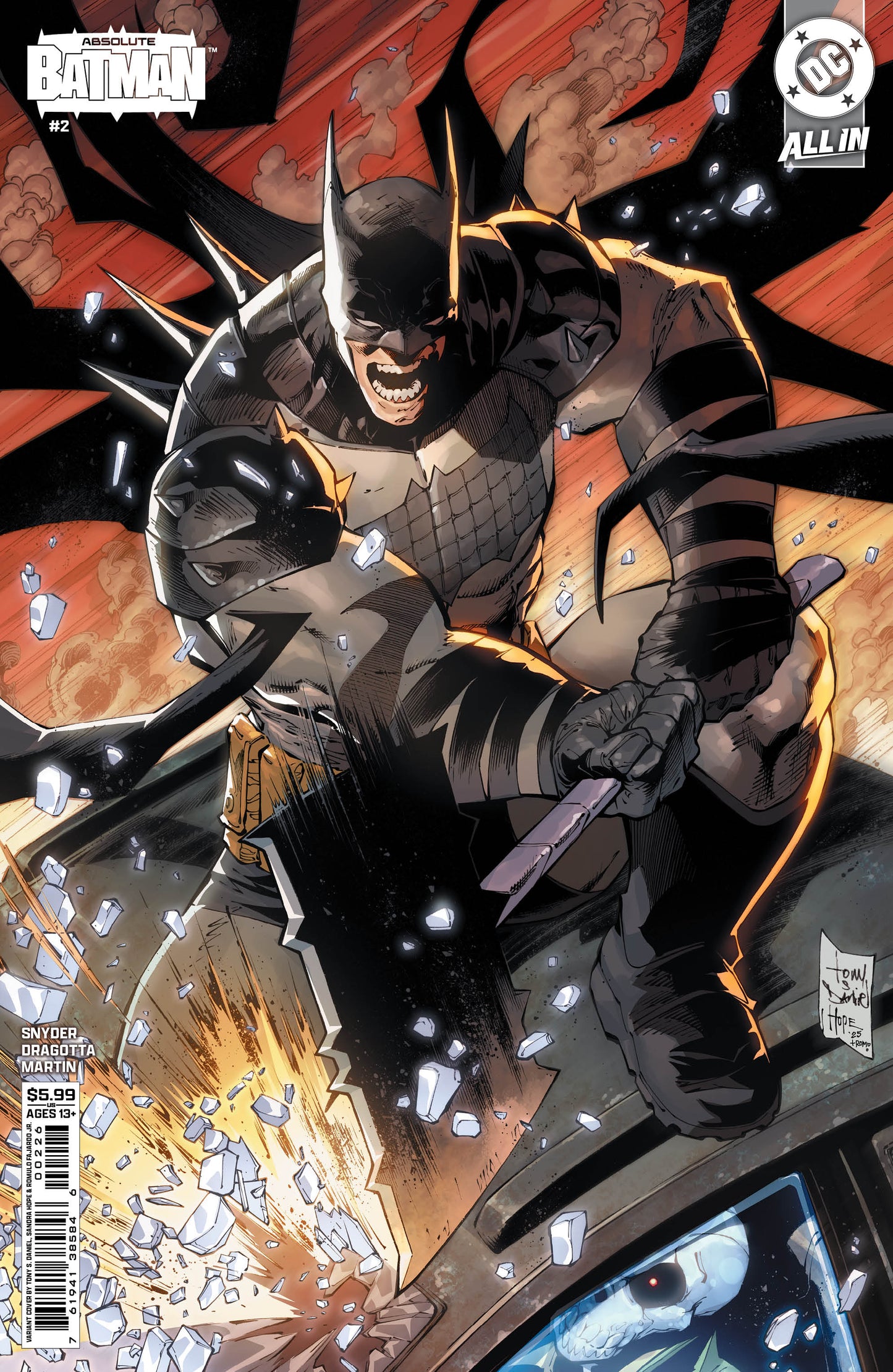 ABSOLUTE BATMAN #2 Fourth Printing Cvr B Tony S Daniel Card Stock Var - PREORDER 23/4/25